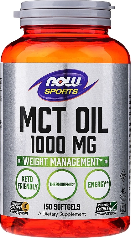 Витамины NOW MCT Oil 1000mg 150cap