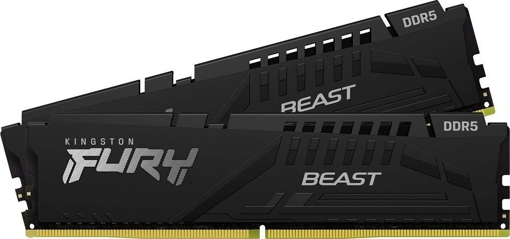 Оперативная память Kingston Fury Beast 16Gb DDR5-4800MHz Kit (KF548C38BBK2-16)   