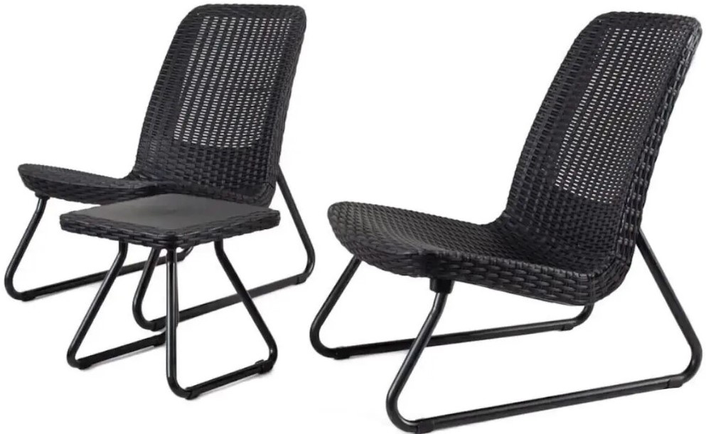 Set mobila de grădină Keter Rio Patio Set Graphite (211429)