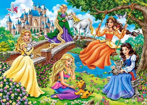 Puzzle Castorland 180 Princesses in Garden (B-018383)