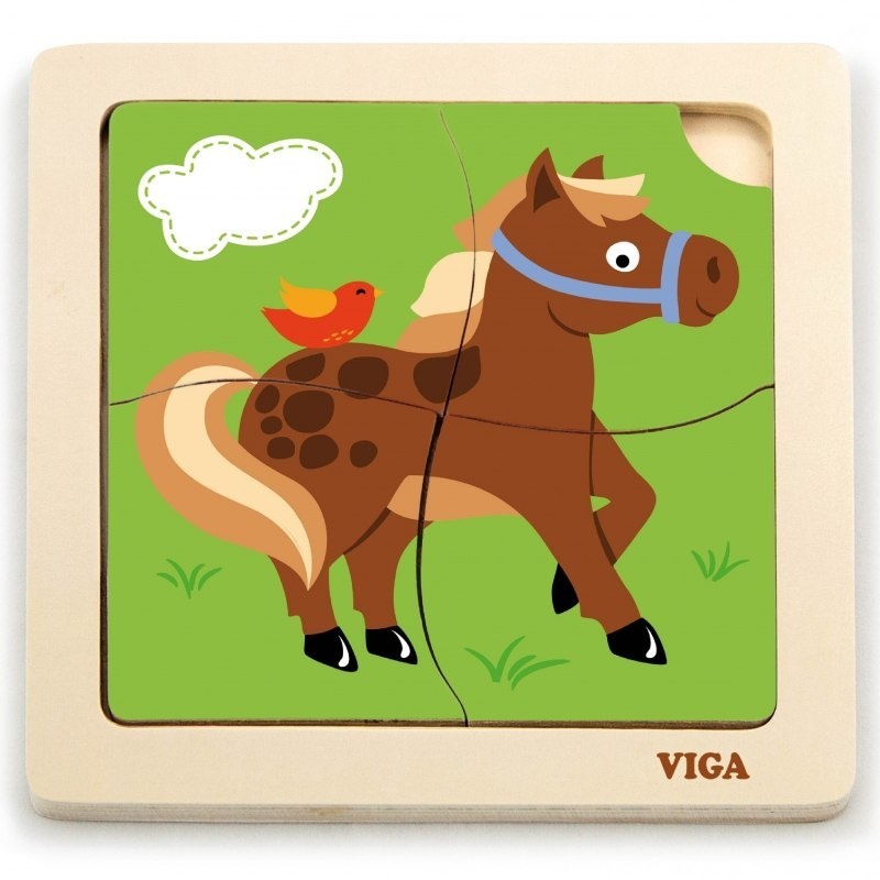 Puzzle Viga 4 Horse (51312)