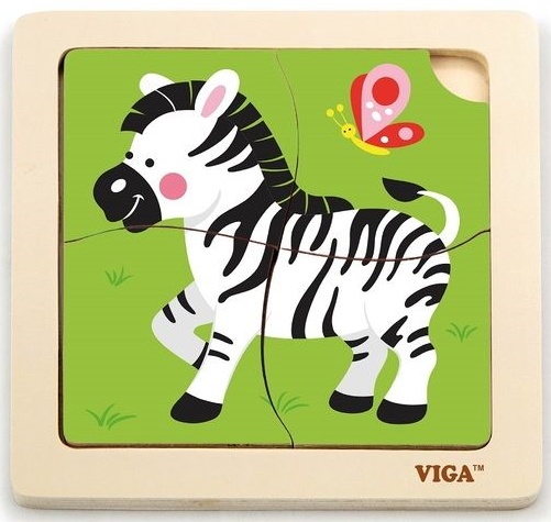 Puzzle Viga 4 Zebra (51317)