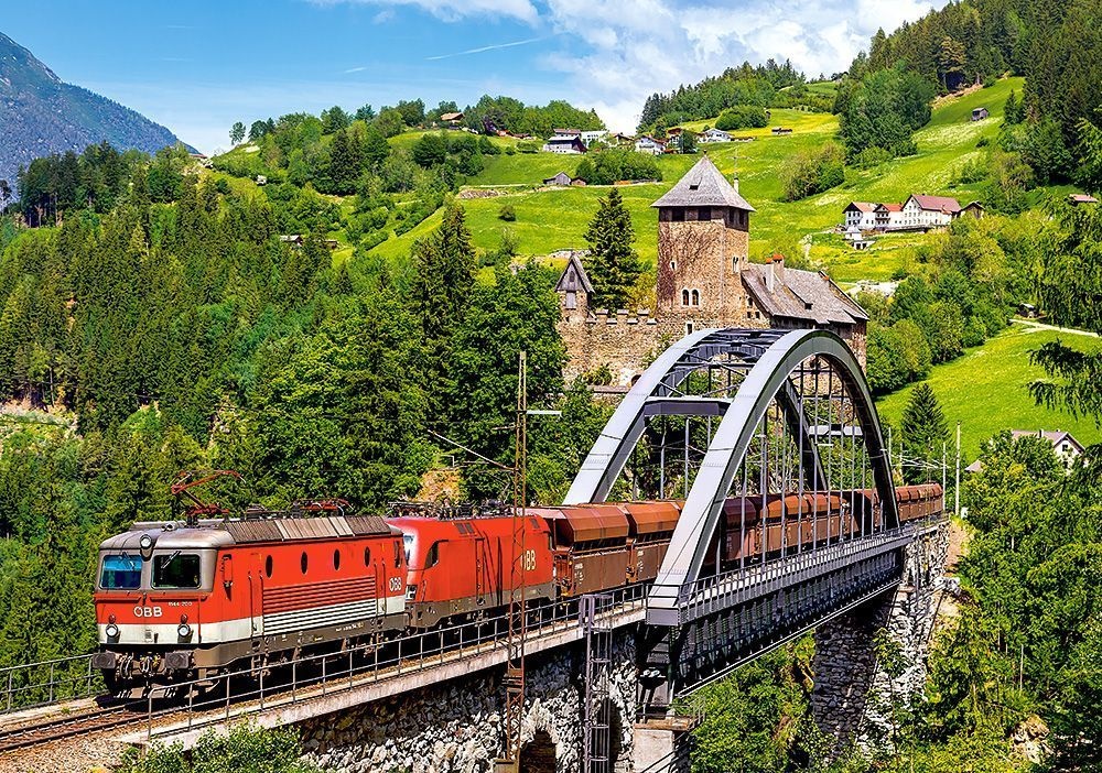 Пазл Castorland 500 Train On The Bridge (B-52462)