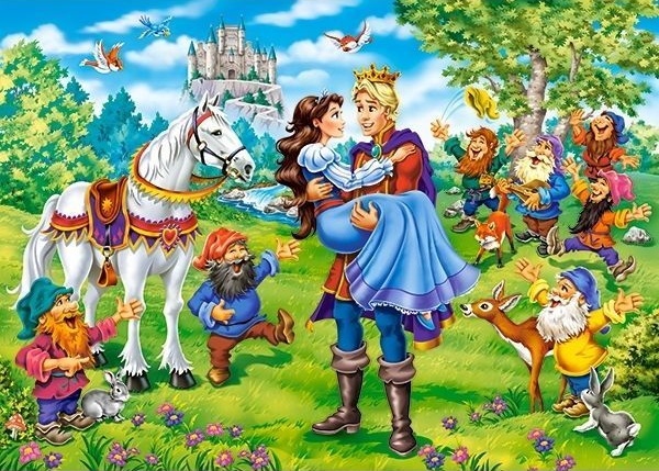Пазл Castorland 120 Midi Snow White - Happy Ending (B-13463)