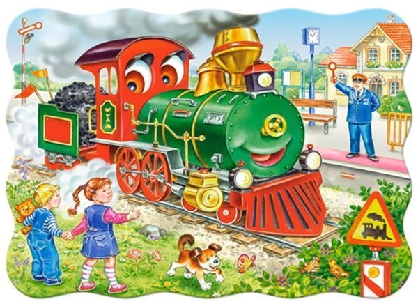 Puzzle Castorland 30 Midi Green Locomotive (B-03433)