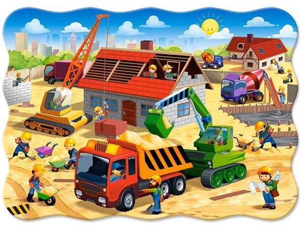 Puzzle Castorland 30 Midi House in Construction (B-03686)