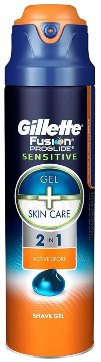 Гель для бритья Gillette 2in1 ProGlide Active Sport 170ml