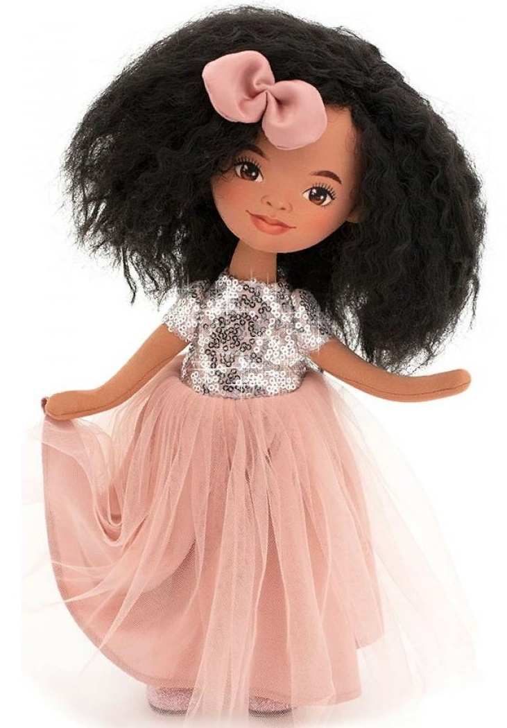 Păpușa Orange Toys Tina in a Pink Dress with Sequins 32cm (SS05-05)