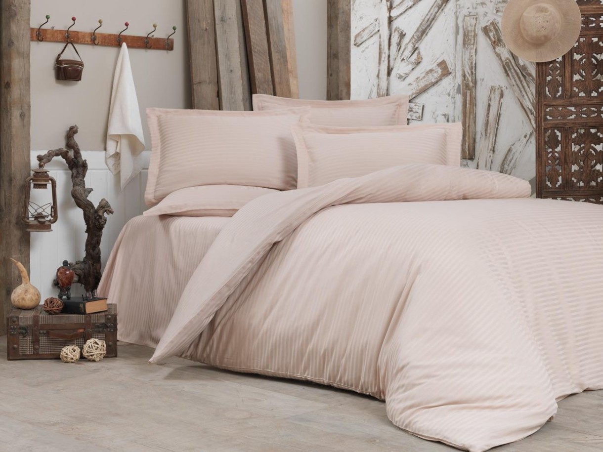 Постельное бельё Cottony Satin De Lux Stripe Vanilla 2E (261430)