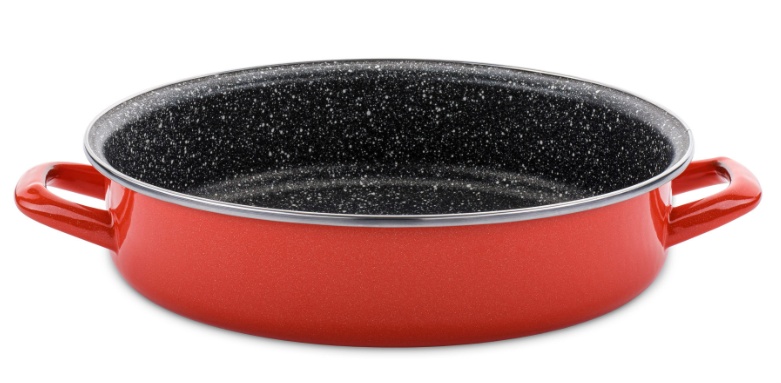 Tava de copt Delimano Stone Legend Scarlet 28cm
