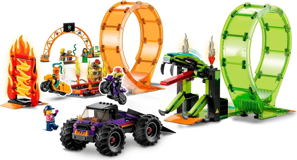 Set de construcție Lego City: Double Loop Stunt Arena (60339)