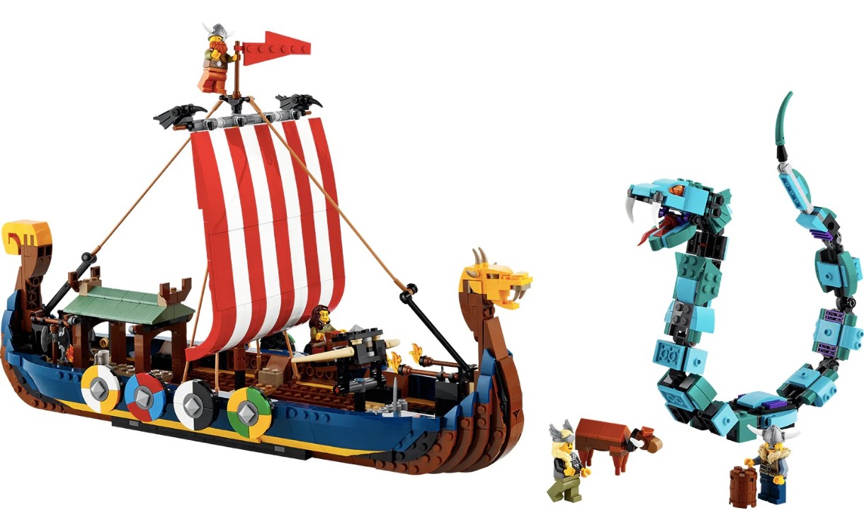 Set de construcție Lego Creator: Viking Ship and the Midgard Serpent (31132)
