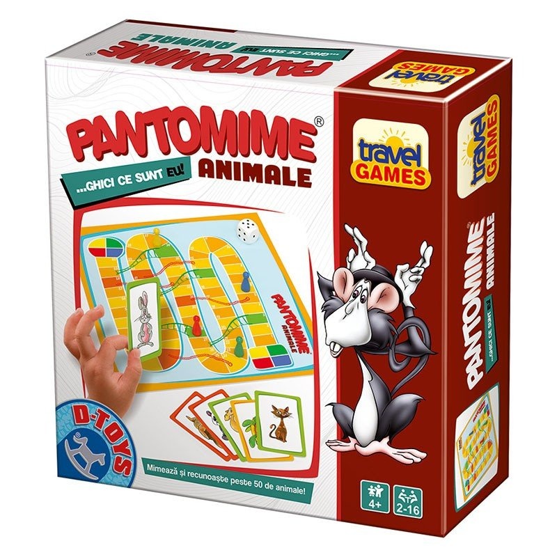 Joc educativ de masa D-Toys Pantomime Animale (44477)