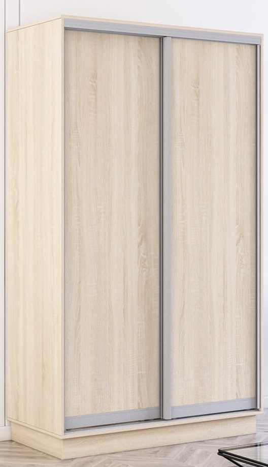 Dulap cu uşi glisante Mobildor-Lux Fox 110x220 (3025 Sonoma) Uși PAL ambele