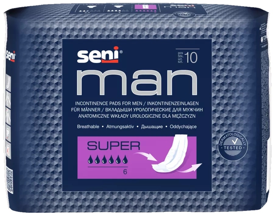 Урологические прокладки Seni Man Super 10pcs