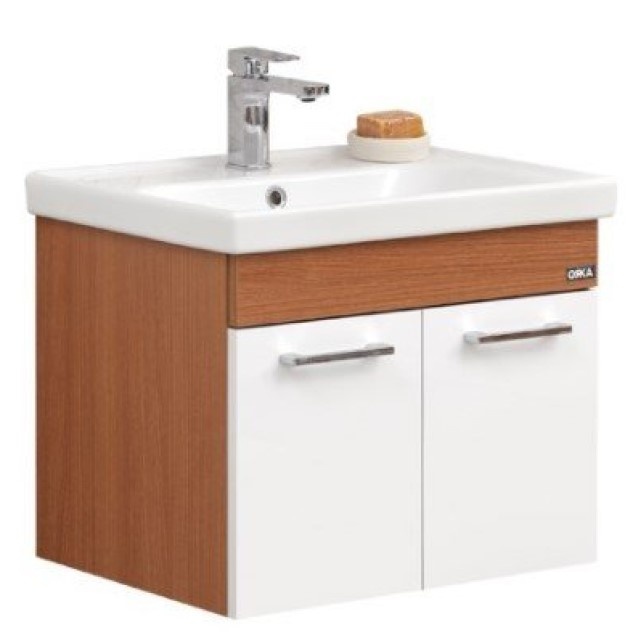 Шкаф с умывальником Orka Mars 65 Teak (2837)