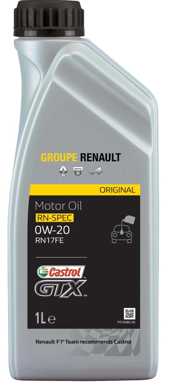 Моторное масло Castrol GTX 0W-20 RN17 FE 1L