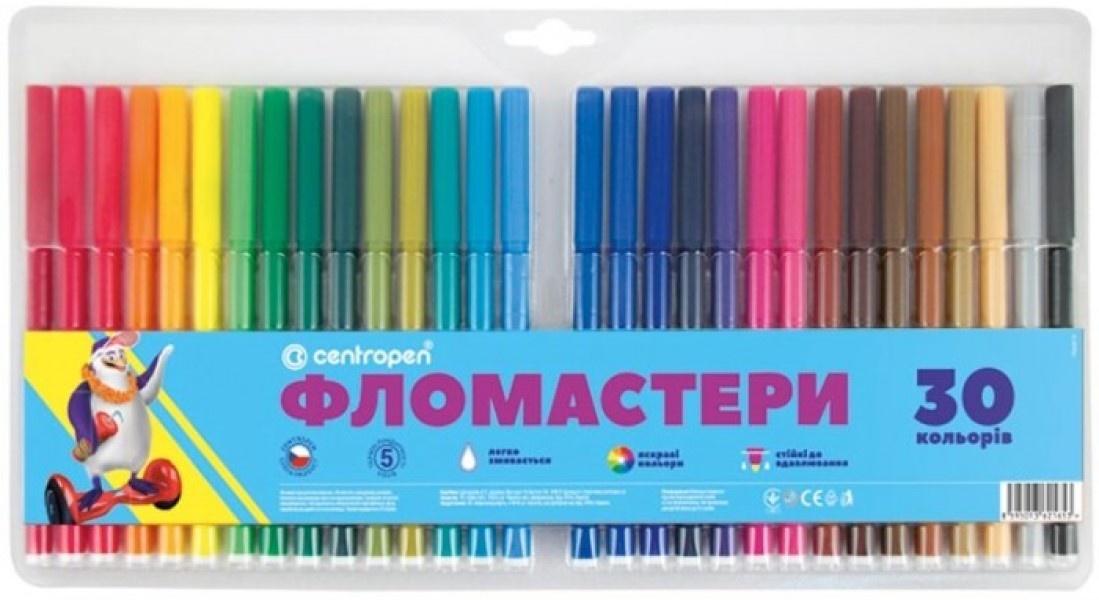 Set carioci Centropen 30 Colors (7790-30)