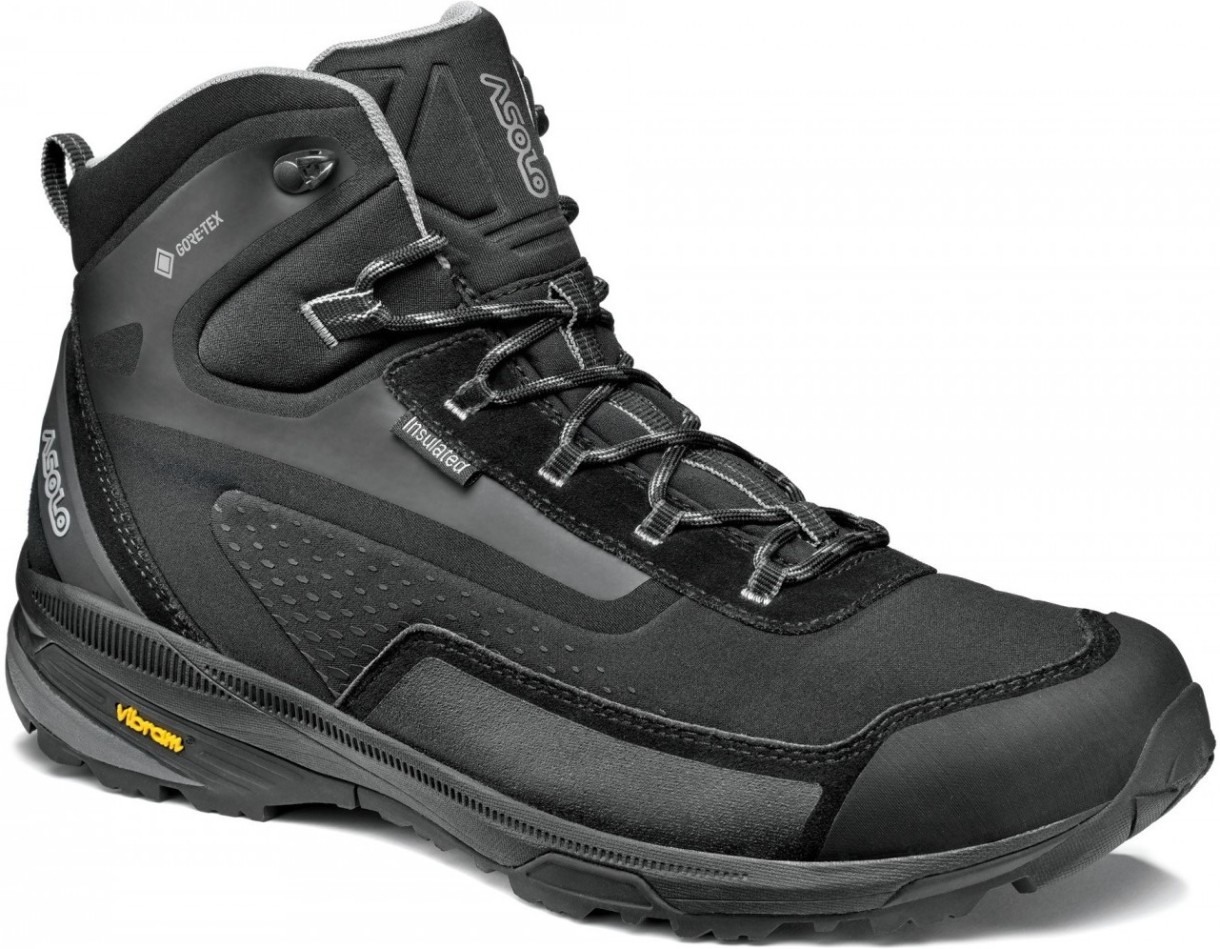 Bocanci pentru bărbați Asolo Nuuk GV Black/Black (A2603600.A778) 42 1/2