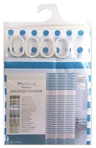 Занавеска для ванной Bathroom Solutions 180x180cm (18398)