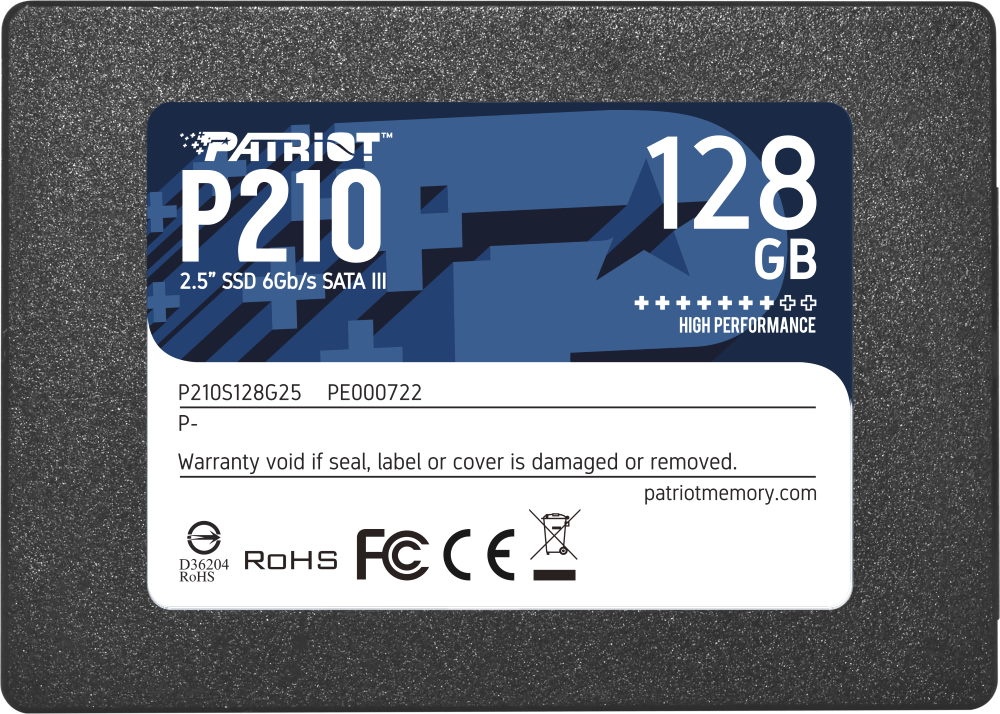 SSD накопитель Patriot P210 128Gb (P210S128G25)