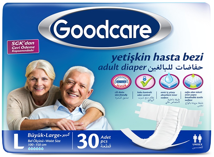 Подгузники для взрослых Goodcare Couche Adulte Large 30pcs