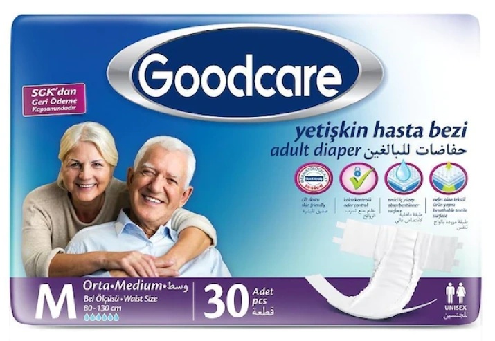 Подгузники для взрослых Goodcare Couche Adulte Medium 30pcs