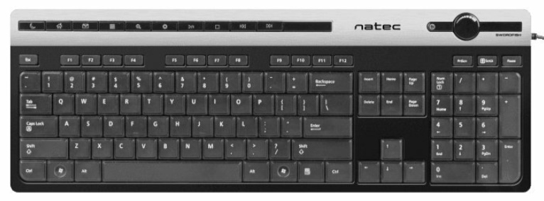 Tastatură Natec Swordfish Slim (NKL-0921)