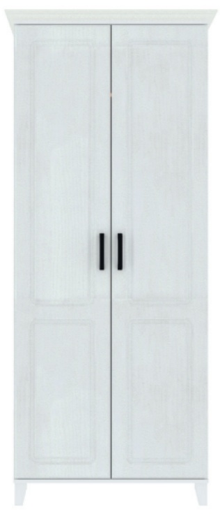 Шкаф Yasen Нордик гардеробный 2Д Белый/Белая Структура