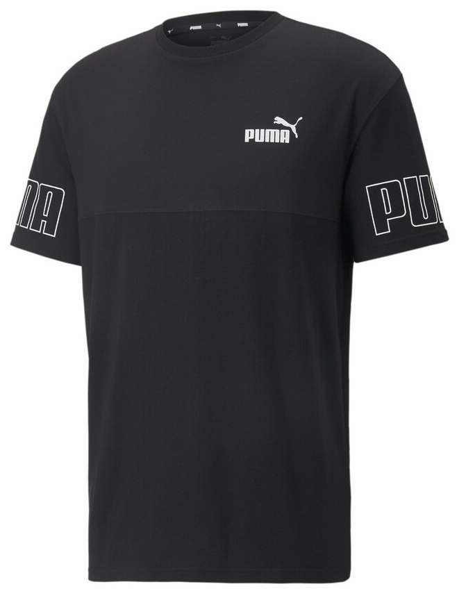 Мужская футболка Puma Power Colorblock Tee Puma Black M (67156701)
