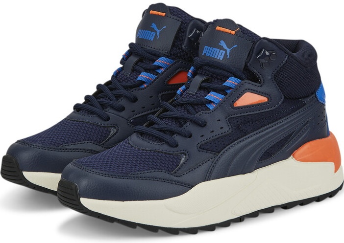 Ботинки детские Puma X-Ray Speed Mid Wtr Jr Peacoat/Victoria Blue/Nasturtium 39
