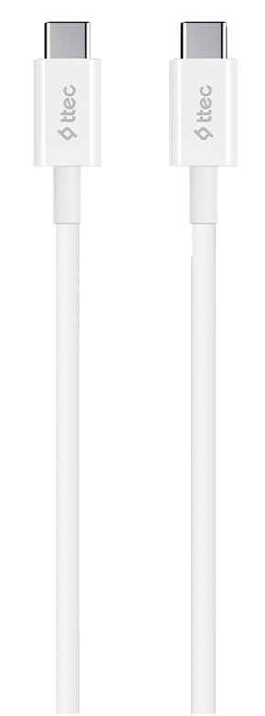 Cablu USB Ttec Type-C to 3A 1m White (2DK36B)