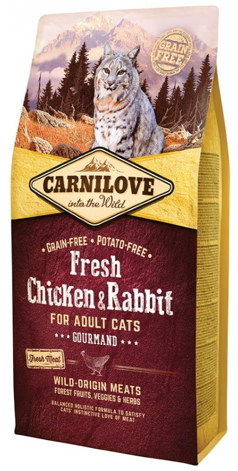 Сухой корм для кошек Carnilove Adult Cats Fresh Chicken & Rabbit 2kg