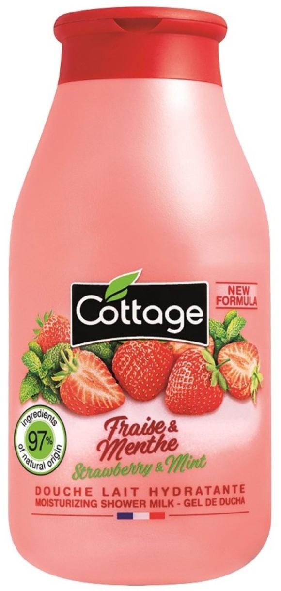 Гель для душа Cottage Moisturizing Shower Milk Strawberry & Mint 250ml