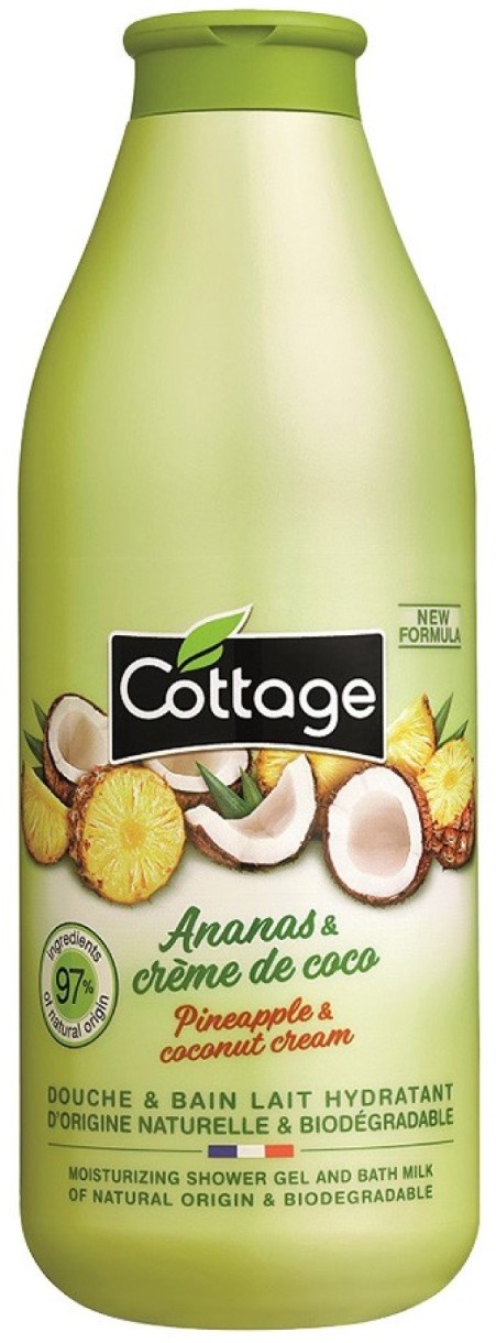 Гель для душа Cottage Shower Gel & Bath Milk Pineapple & Coconut 750ml