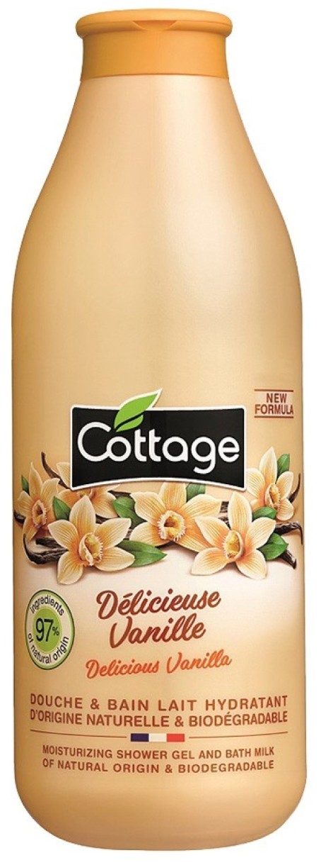Гель для душа Cottage Shower Gel & Bath Milk Vanilla 750ml