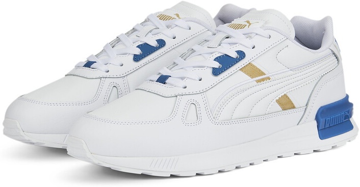Кроссовки мужские Puma Graviton Pro Fc Puma White/Lake Blue/Team Gold 42.5