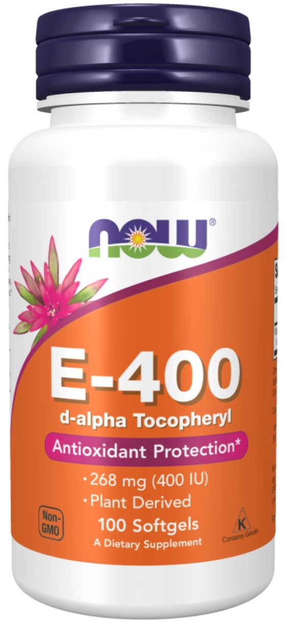 Витамины NOW E-400 D-Alpha Tocopheryl 100cap