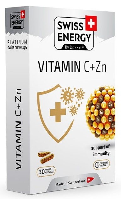 Витамины Swiss Energy Vitamin C + Zinc 500mg N30