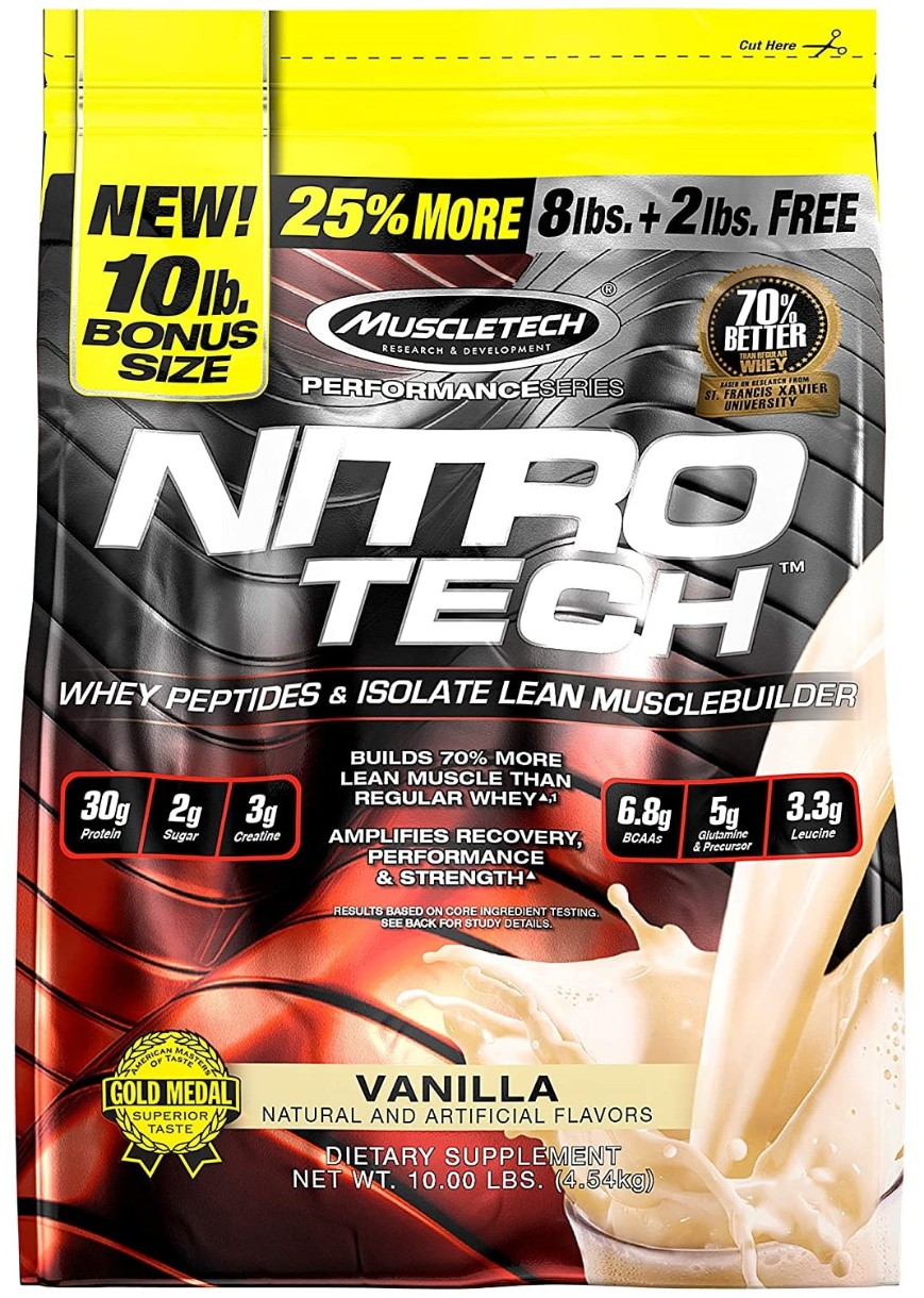 Протеин Muscletech Nitrotech Performance Series Vanilla 4.54kg