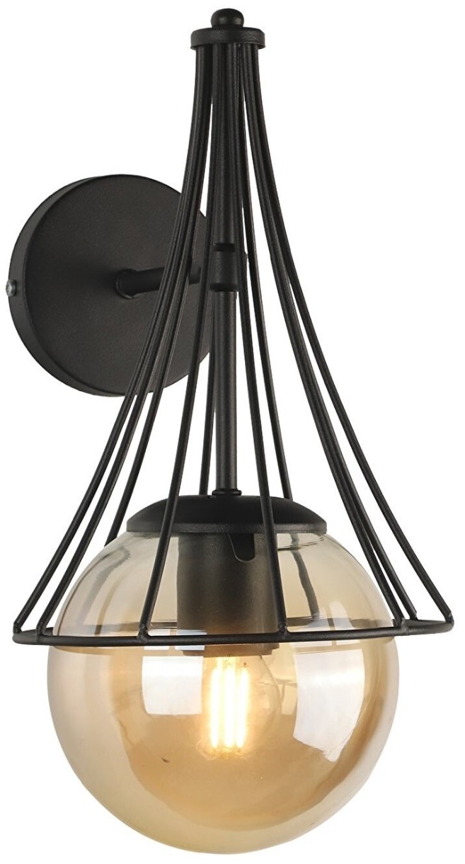 Candelabru de perete Begusa Lapis Siyah Bal Cam