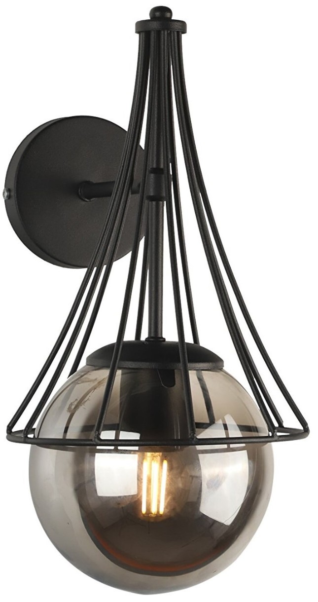 Candelabru de perete Begusa Lapis Siyah Fume Cam