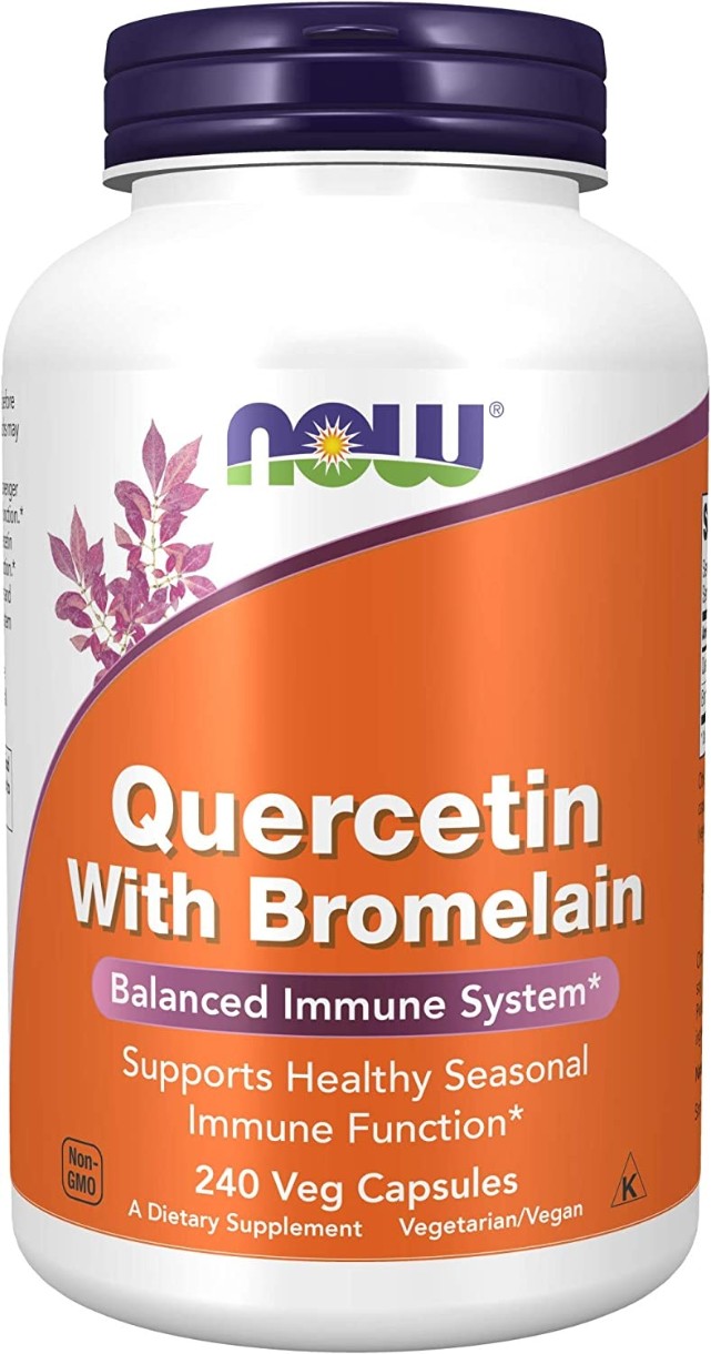 Пищевая добавка NOW Quercetin with Bromelain 120cap