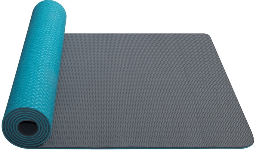 Коврик для йоги Yate Yoga Mat Turquoise/Grey (SA04708)