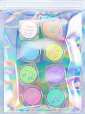 Set de căptușeli grafice 7 Days Exremely Chick UVglow Neon Pastel/01 Candy (472443)