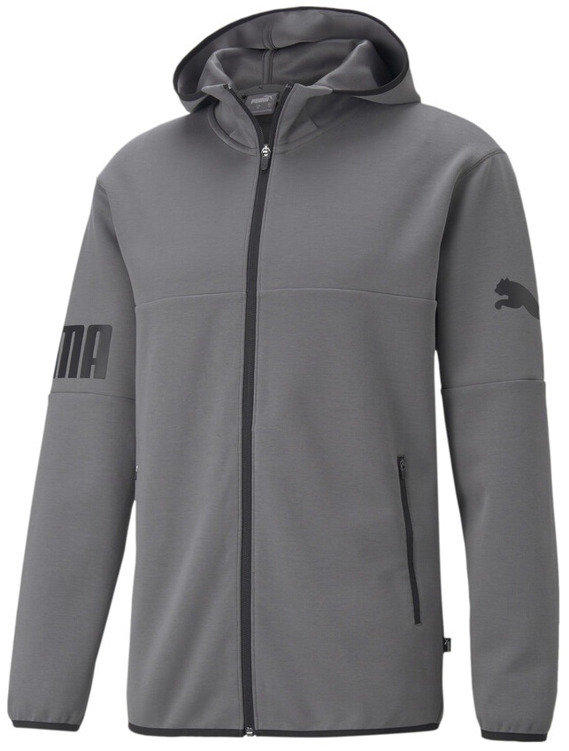 Hanorac pentru bărbați Puma Power Cat Full-Zip Hoodie Castlerock M