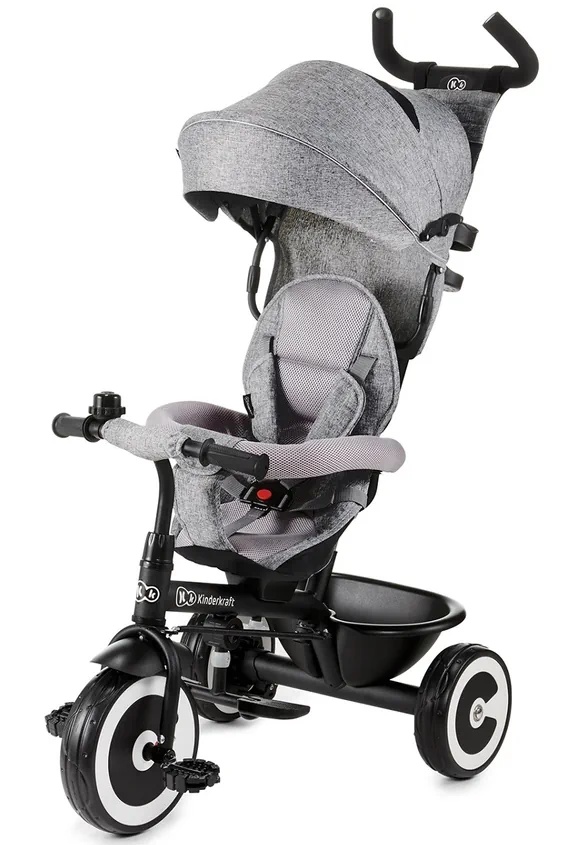 Bicicletă copii Kinderkraft Aston Grey (KKRASTOGRY0000)