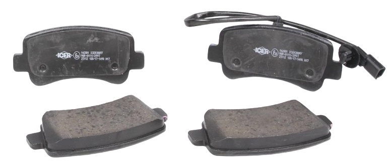 Set placute frână ICER 142001