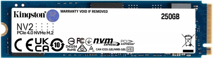 SSD накопитель Kingston NV2 NVMe 250Gb