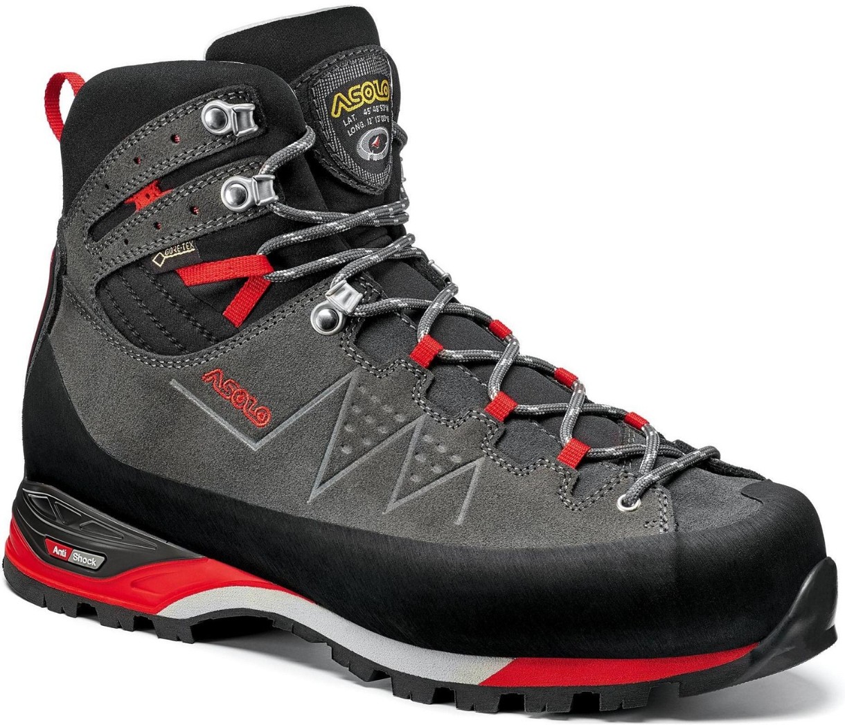 Ботинки мужские Asolo Traverse GV Graphite/Red (A1203200.A619) 42 1/2